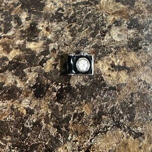 Pandora Black and Silver Camera Brooch